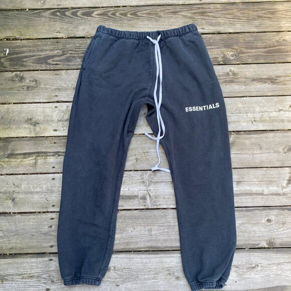 Vintage Essentials Sweatpants XL Faded Black/Gray - Picture 2 of 10